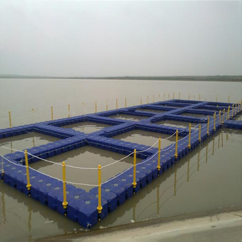 summer fishing float HDPE Wholesale Durable double floating dock floating platforms plastic pontoon 